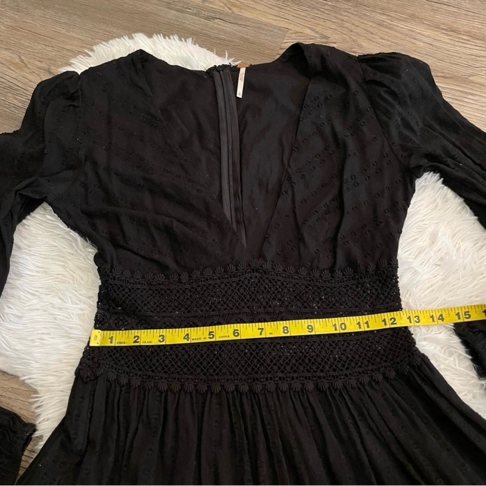 Free People The Delightful Dress Mini Crochet 0 XS Boho Date Night Valentine - Picture 4 of 11